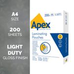 Fellowes Apex Lamg Pouch A4 Pk200