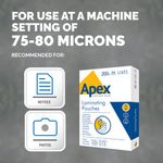 Fellowes Apex Lamg Pouch A4 Pk200