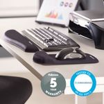 Plush Touch Keyboard Wrist Supp Blk