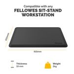 Fellowes Everyday Posturemat Black