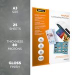 Admire Easyfold Lamg Pouch A3 Pk25