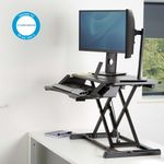 Fellowes Corsivo Sit/Stand Wstn Blk
