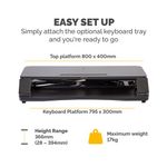 Fellowes Corsivo Sit/Stand Wstn Blk