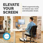 Fellowes Clarity Adj Mon Stand Clear