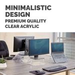 Fellowes Clarity Adj Mon Stand Clear