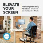 Fellowes Clarity Adj Mon Stand Clear