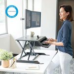 Fellowes Lotus Lt Sit/Stand Wstn Blk