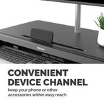 Fellowes Lotus Lt Sit/Stand Wstn Blk