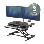 Fellowes Lotus Lt Sit/Stand Wstn Blk