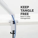 Fellowes Platinum Single Mon Arm Wht