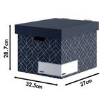 Bankers Box Decor Stor Box Blue Pk5