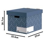 Bankers Box Decor Stor Box Blue Pk5