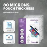 Fellowes Lam Pouch 160Mic A4 Pk500