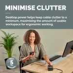 Fellowes Power Cube Type G Uk/Ie Blk