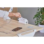 Fellowes Power Desk Type G Uk/Ie Wht