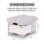 Bankers Box Stor Box Std Grey Pk10