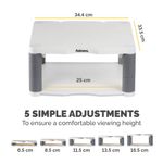 Fellowes Prem Monitor Stand Platinum