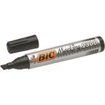 Bic 2300 Chisel Perm Marker Blk Pk12