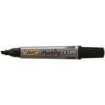 Bic 2300 Chisel Perm Marker Blk Pk12
