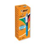 Bic Bic 4 Colour Comfort Grip Pk12