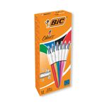 Bic 4 Colours Bp M/Point Astd Pk12