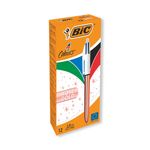Bic 4 Colours Ballpoint Pen Gld Pk12