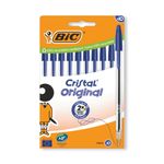 Bic Cristal Ball Pen Med Blu Pk10