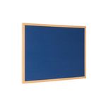 Blue Felt Notice Board 120X90Cm