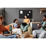 Bi-Office A9 Felt Board Blk 105X75Cm