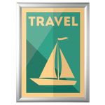 Bi-Office Snap Frame A4 Aluminium