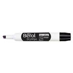 Berol D/Wipe Chisel Marker Blk Pk48