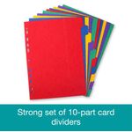 Elba A4 Ext Wide 10Pt Press Brd Div