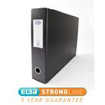 Elba 70Mm Lever Arch A3 Black Pk2