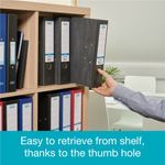 Elba 80Mm Lever Arch A4 Black Pk10