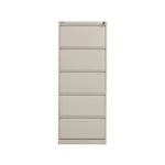 Bisley 5 Drw Filing Cab Goose Grey