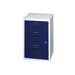 Bisley 3 Drw Home Flng Cab Grey/Blue