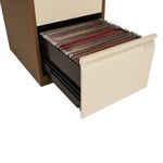 Bisley 4 Drw Filing Cab Coffee/Cream