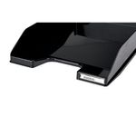Contour Letter Tray Glossy Black