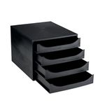 Contour 4 Drawer Set Black Ce06114