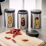 Cpd Kitchen Canister Set 3 S/Steel