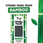 Bamboo Paper Straws Black Pk250