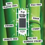 Bamboo Paper Straws Black Pk250