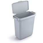 Durable 60L Hinged Gry Rcyc Bin Lid