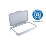 Durable 60L Hinged Gry Rcyc Bin Lid