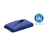 Durable 60L Hinged Bin Lid Blu Slot