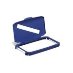 Durable 60L Hinged Bin Lid Blu Slot