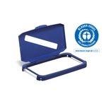 Durable 60L Hinged Bin Lid Blu Slot