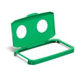 Durable 60L Hinged Bin Lid Grn 2Hole