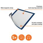 Durable Duraframe Magn A4 Blue Pk5