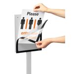 Durable Info Sign Floor Stand A3